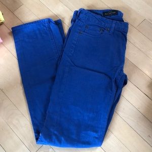 J Crew Blue Matchstick Jeans Size 27